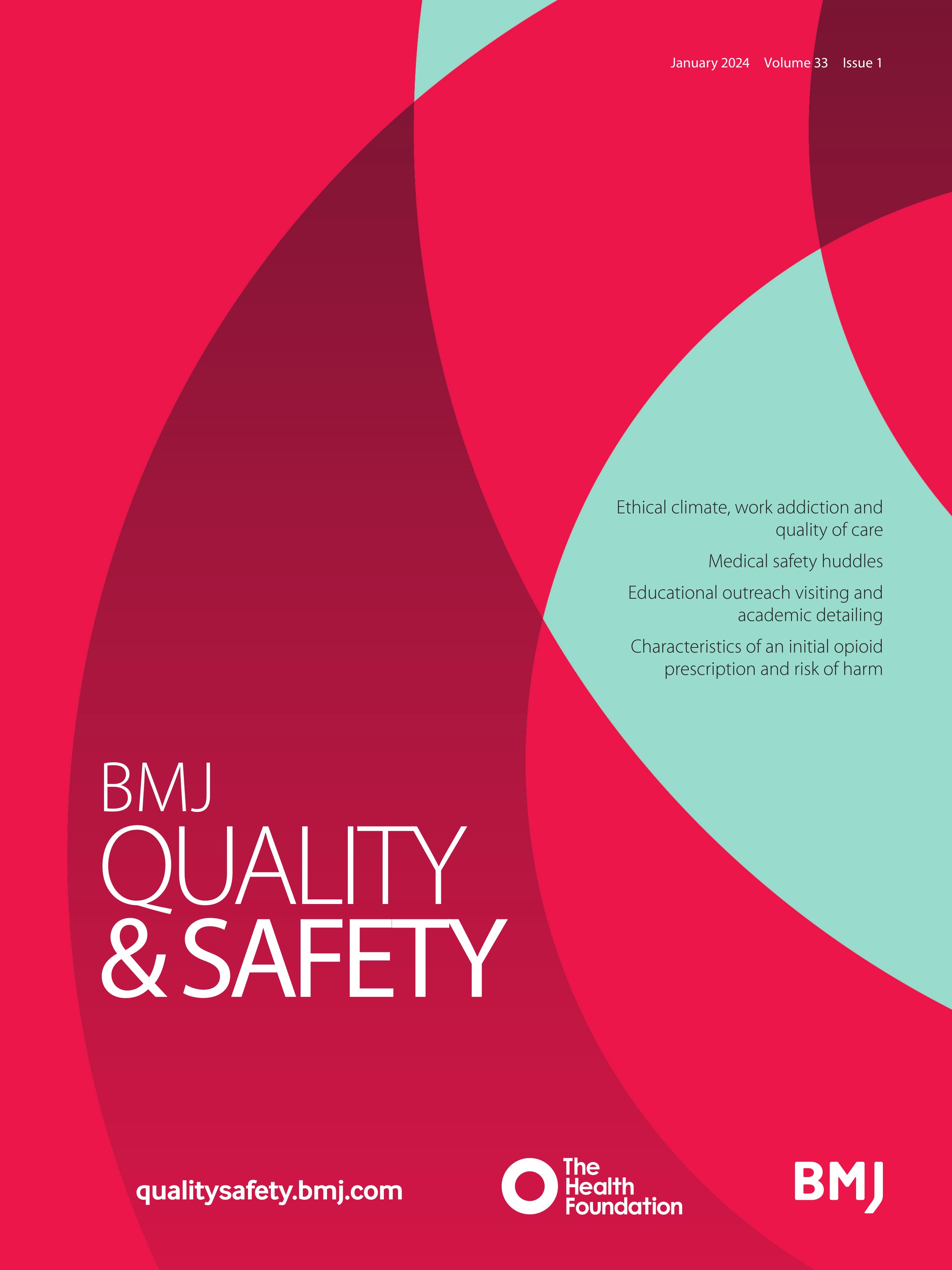 Physician engagement in organisational patient safety through the implementation of a Medical Safety Huddle initiative: a qualitative study