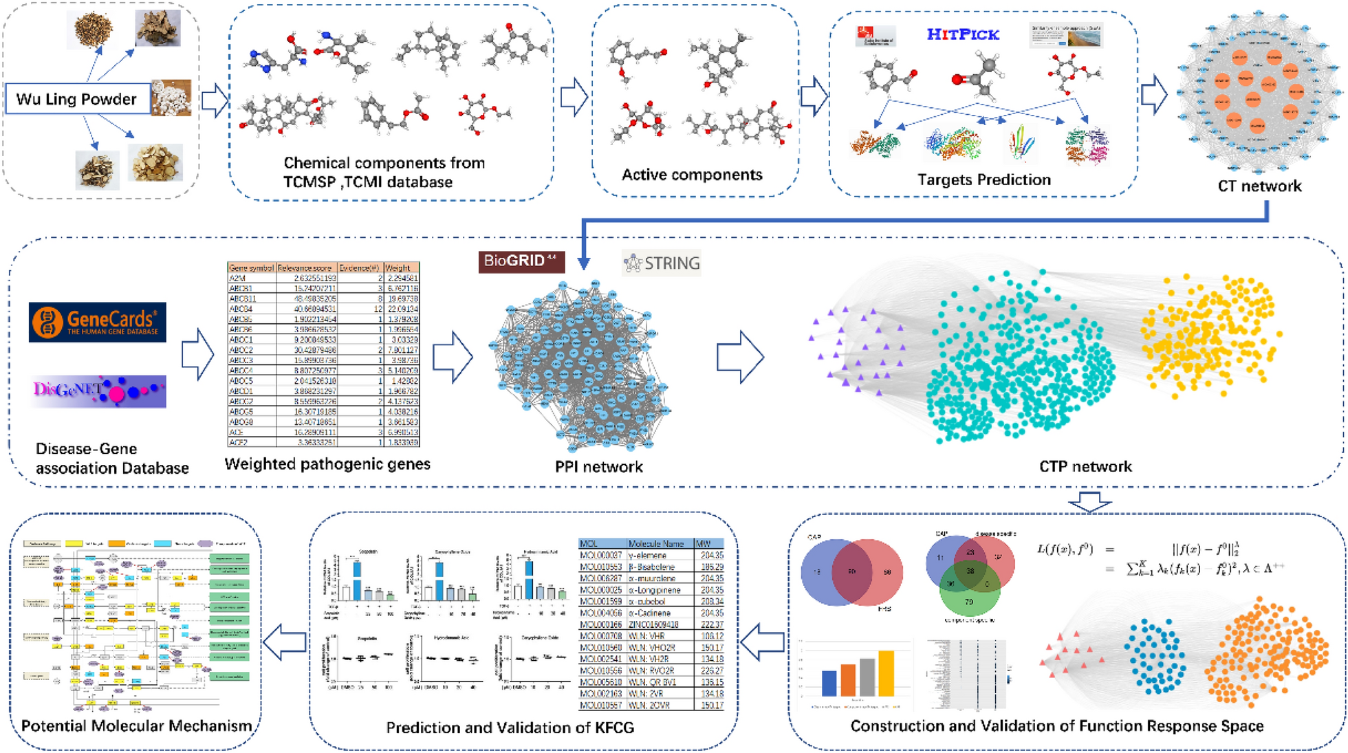 A novel network pharmacology strategy to decode mechanism of Wuling Powder in treating liver cirrhosis