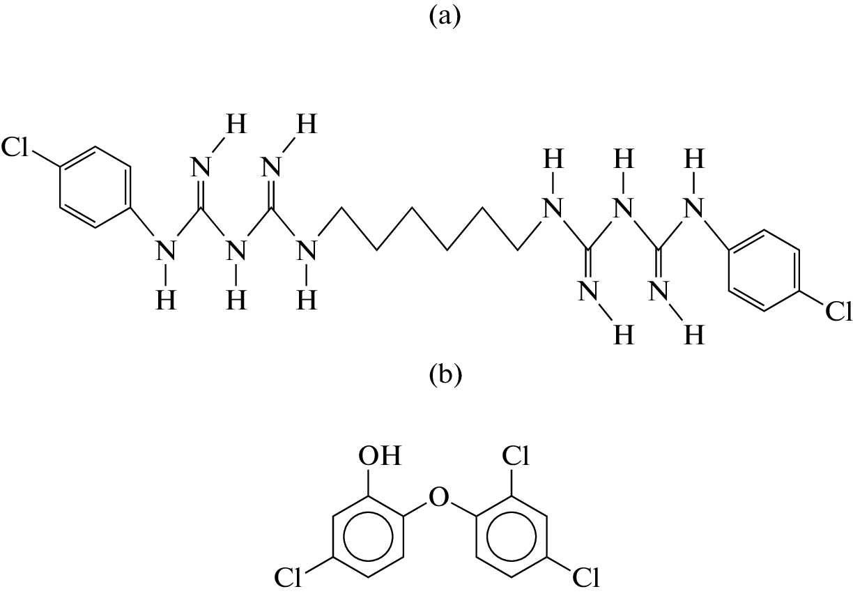 Simultaneous Determination of Chlorhexidine, p-Chloroaniline, Triclosan, Dibutyl Phthalate, and Ionol in an Antibacterial Liquid by HPLC with Spectrophotometric Detection