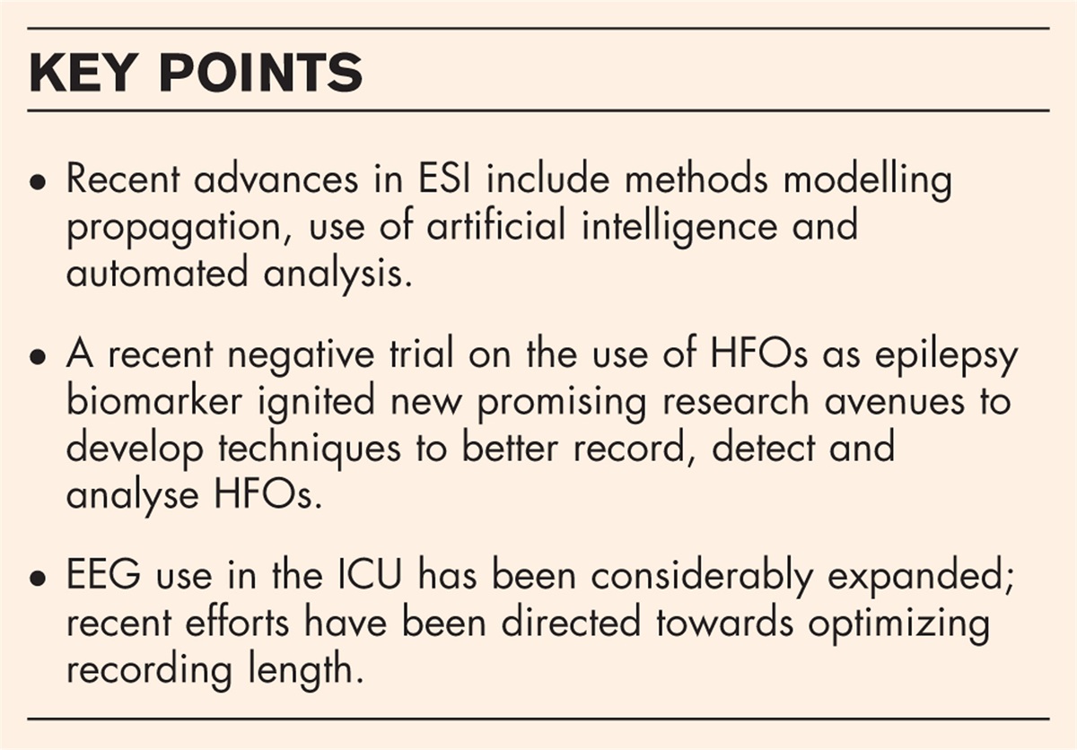 Recent advances in clinical electroencephalography