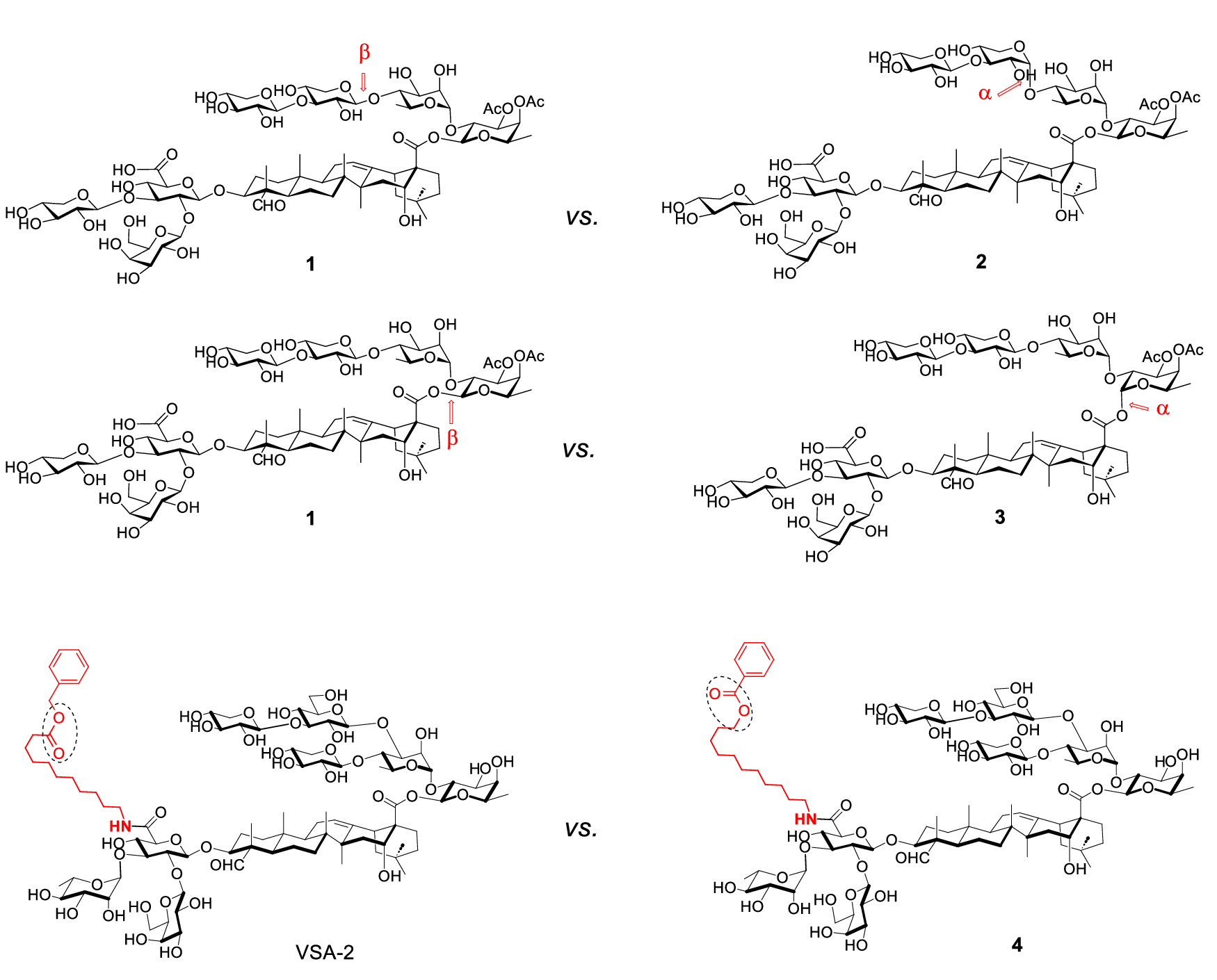 Development of semisynthetic saponin immunostimulants