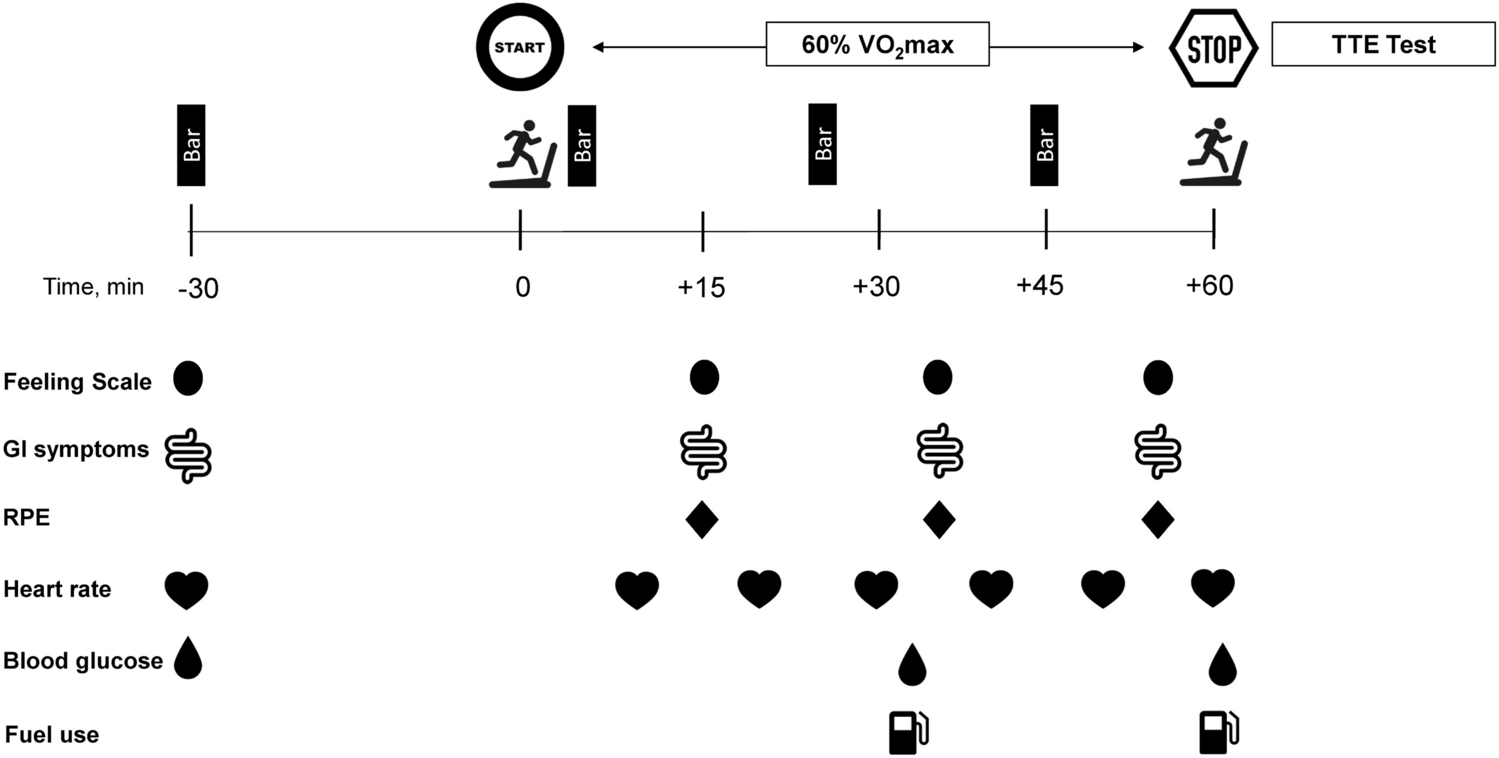 Effects of food bar chewing duration on the physiologic, metabolic, and perceptual responses to moderate-intensity running