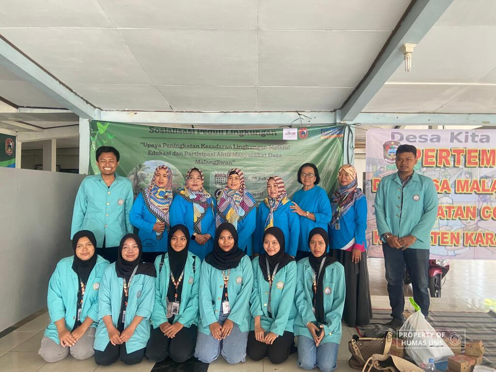 61 UNS KKN Students Organize Environmental Awareness Socialization for Malangjiwan Village Community, Colomadu, Karanganyar