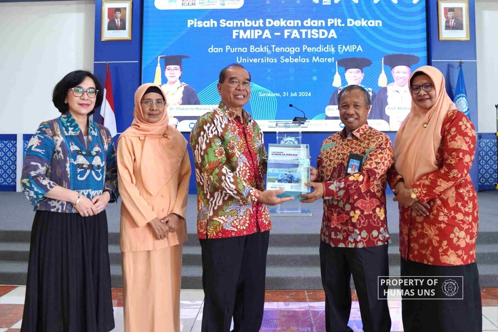 UNS Acting Rector Witnesses Handover Ceremony of Deans for FMIPA and FATISDA