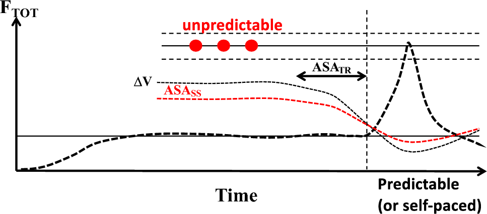 Two aspects of feed-forward control of action stability: effects of action speed and unexpected events