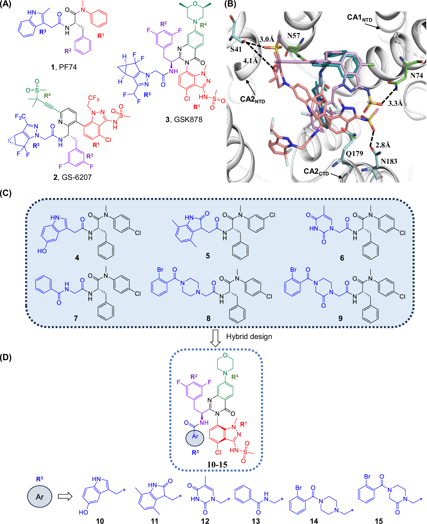 Quinazolinone-based subchemotypes for targeting HIV-1 capsid protein: design and synthesis