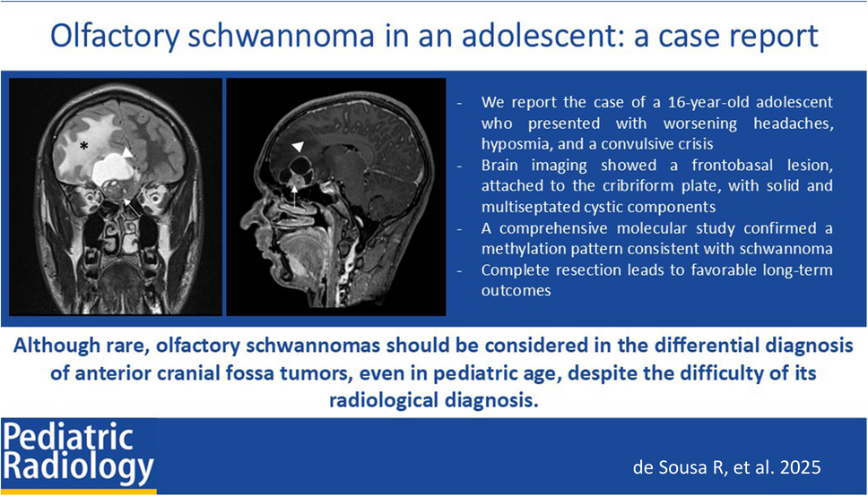 Olfactory schwannoma in an adolescent: a case report