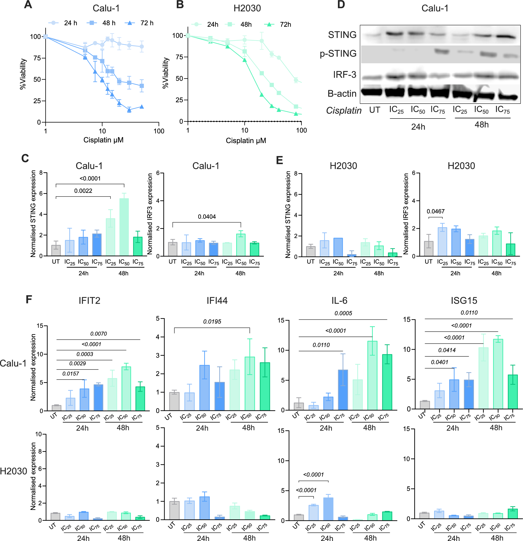 Differential regulation of STING expression and cisplatin sensitivity by autophagy in non-small cell lung cancer cells