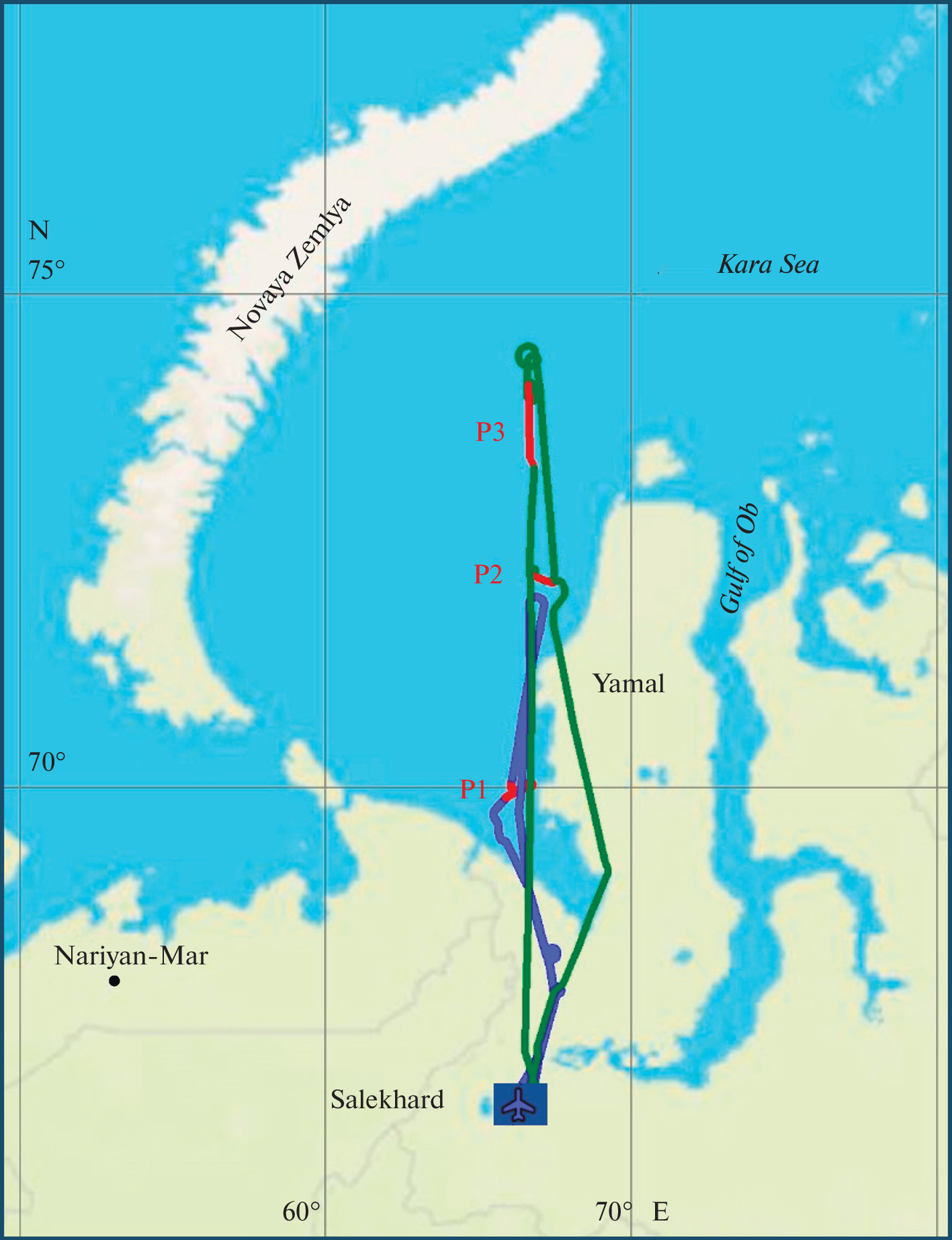 Phytoplankton Concentration Distribution in the Kara Sea According to Aircraft Laser Sounding Data