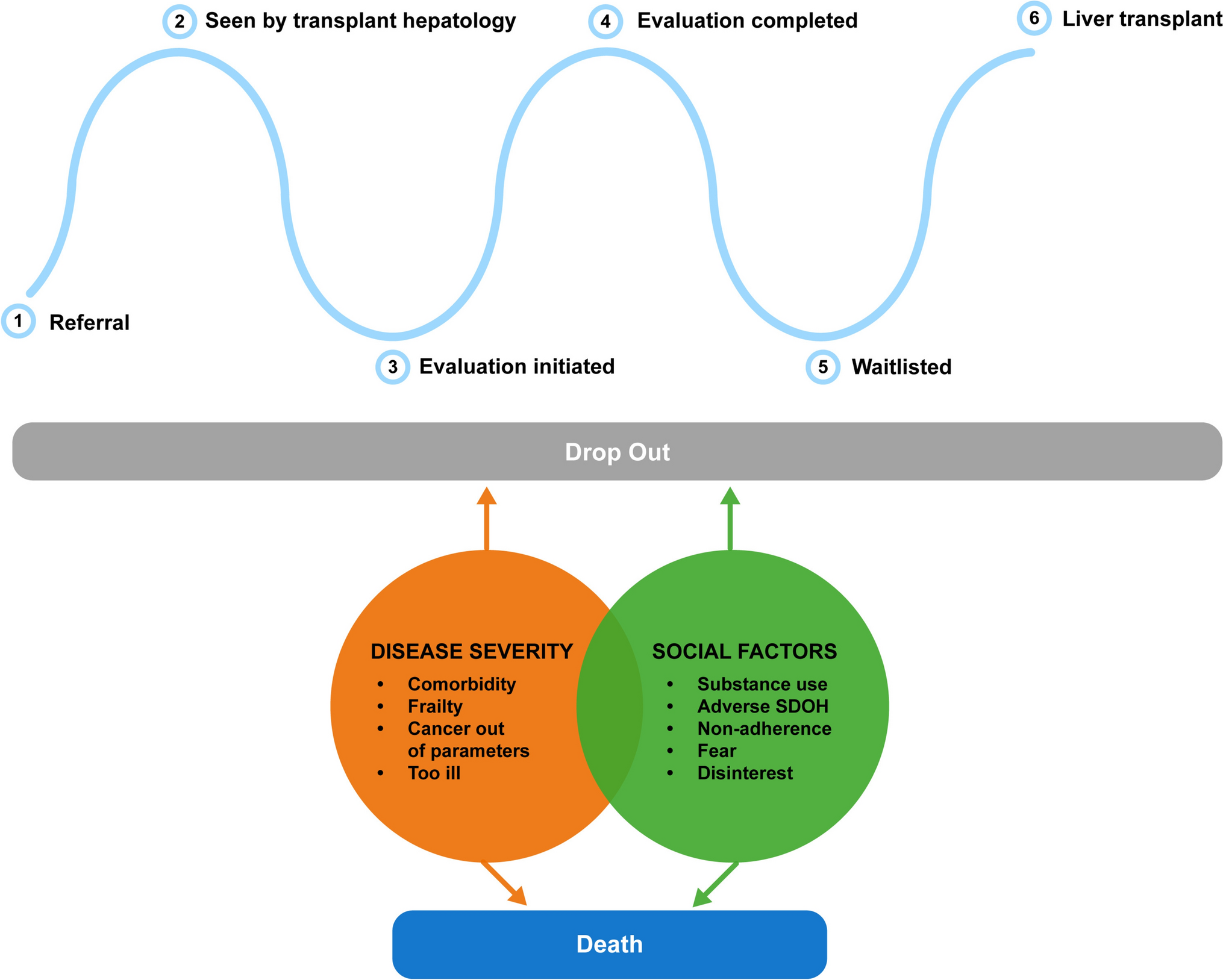 Social Determinants Are Important Barriers to Completion of the Liver Transplant Pathway and Are Associated with Waitlisting and Mortality in Hepatocellular Carcinoma