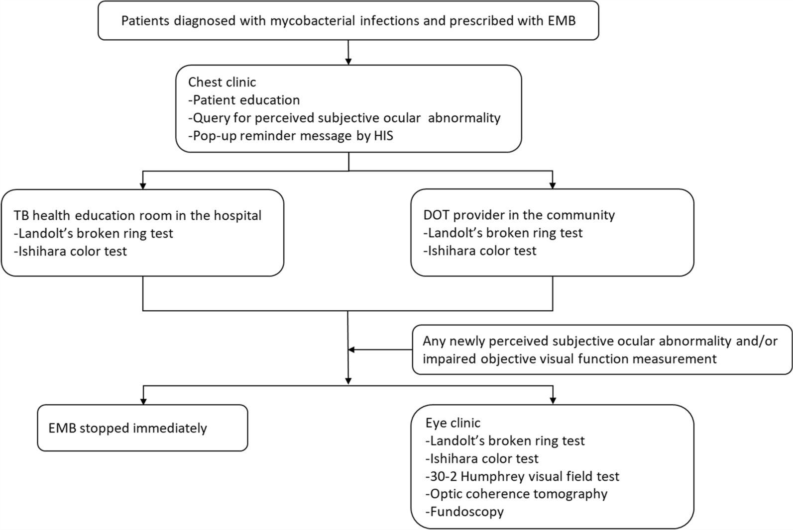Programmatic Assessment of Ethambutol-Related Optic Neuropathy in Patients with Mycobacterial Infections: A Prospective Observational Cohort Study
