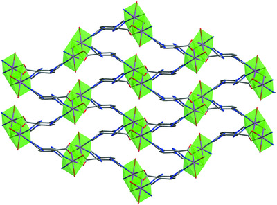 A three‐dimensional manganese(II) coordination polymer with two functional properties: magnetism and photochemical detection