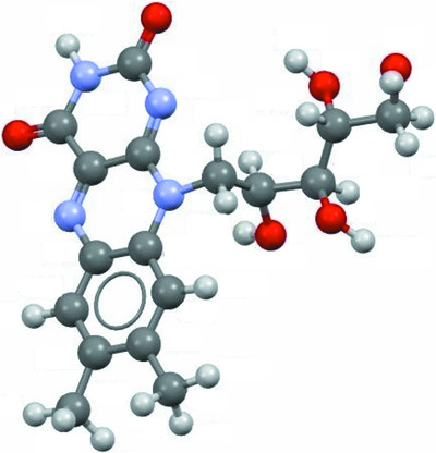 Structure determination of riboflavin by synchrotron high‐resolution powder X‐ray diffraction