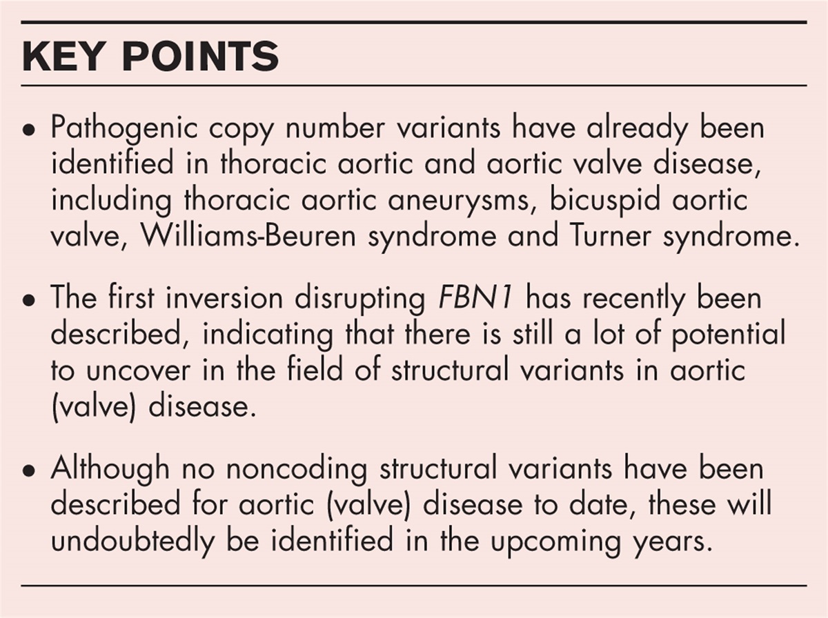 Structural genomic variants in thoracic aortic disease