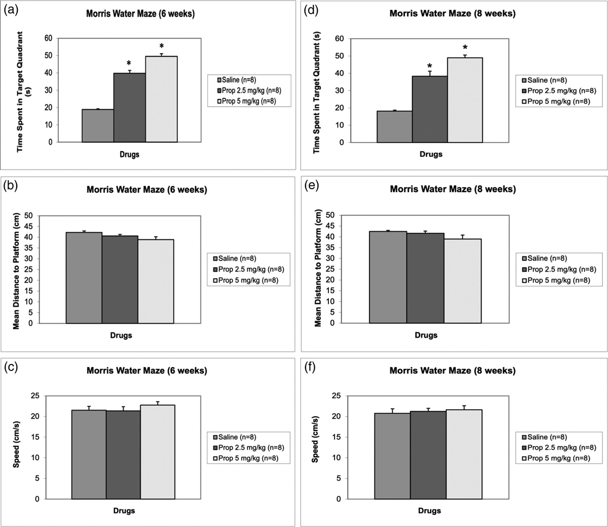 The effect of early and long-term propranolol therapy on learning and memory in mice