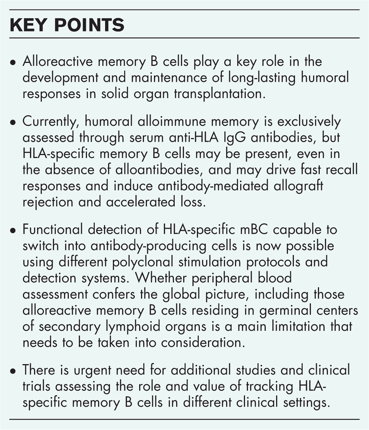 How to measure human leukocyte antigen-specific B cells