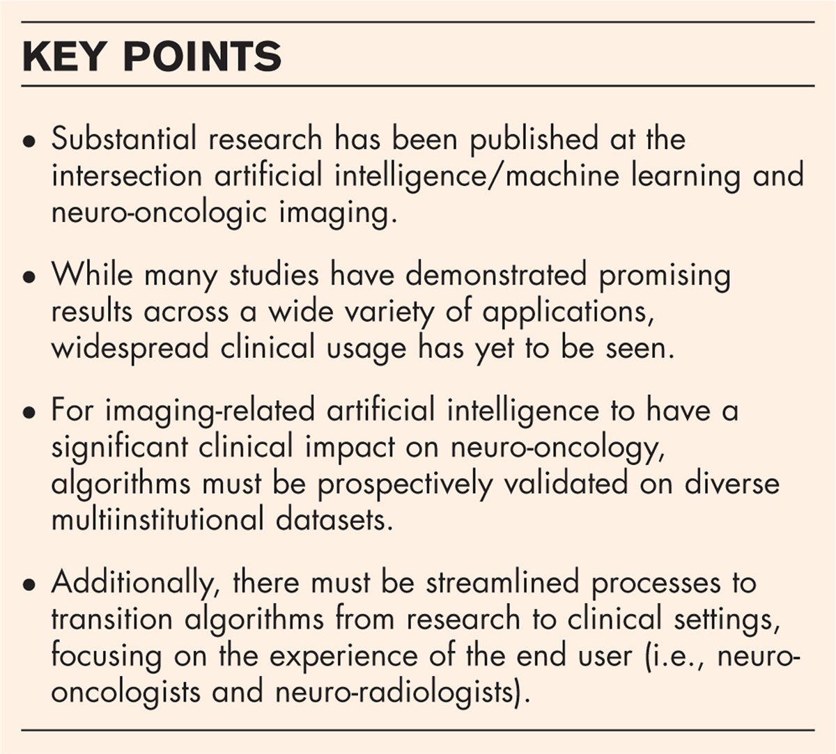 Artificial intelligence in neuroimaging of brain tumors: reality or still promise?