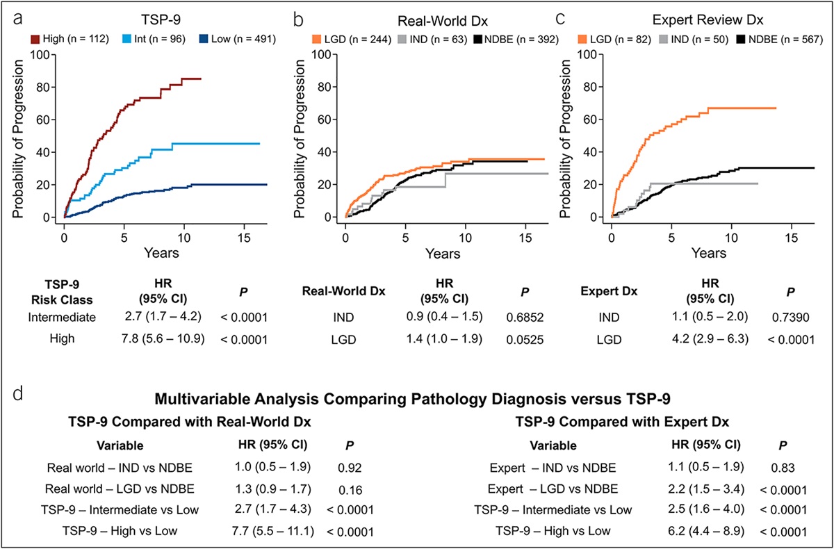 A Tissue Systems Pathology Test Outperforms the Standard-of-Care Variables in Predicting Progression in Patients With Barrett's Esophagus